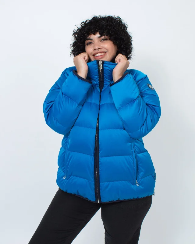 Tory Sport "Down Satin Full Zip Jacket" Zippered Jacket Buttoned Jacket Snapped Jacket