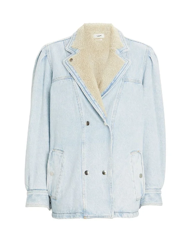 Veste Lucinda Sherling Denim Jacket Mesh Jacket Canvas Jacket Denim Jacket