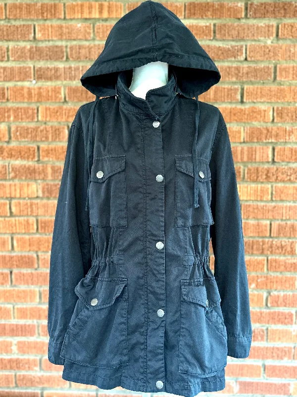 VINCE Mid Season cotton Jacket with hood / L Oversized Jacket Tailored Jacket Straight Jacket VINCE Mid Season cotton Jacket with hood / L Oversized Jacket Tailored Jacket Straight Jacket