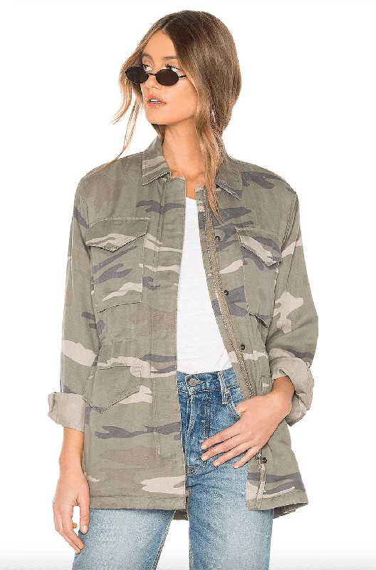 "Whitaker" Camo Jacket Hoodie Zip-Up Jacket Button-Up Jacket