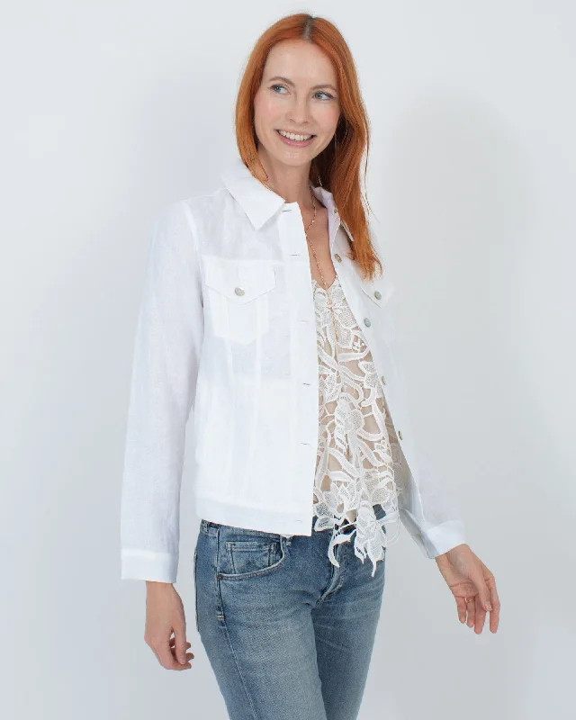 White Linen Jacket Denim Jacket Leather Jacket Suede Jacket