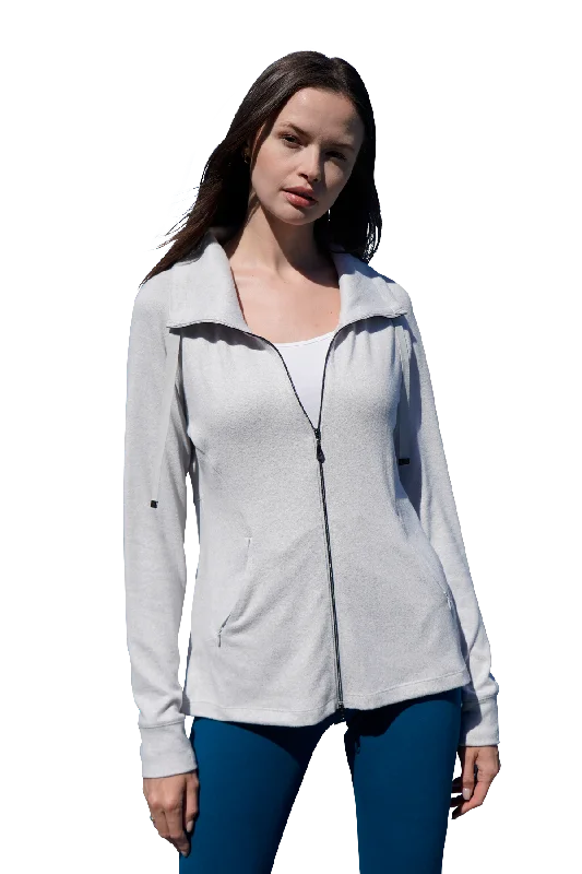 Women’s Mock Neck Full Zip Jacket Cardigan Sweater Pullover