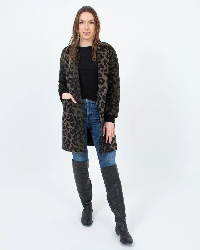 Wool Animal Print Jacket Denim Fabric Leather Fabric Suede Fabric