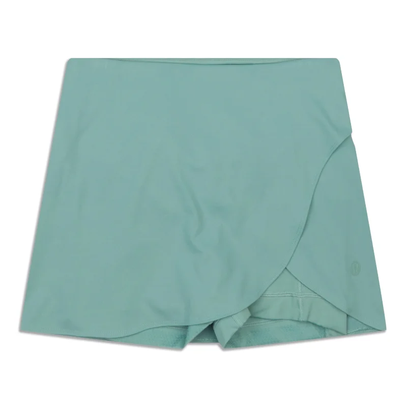 High-Rise Wrap Tennis Skirt - Resale wrap skirt elegant