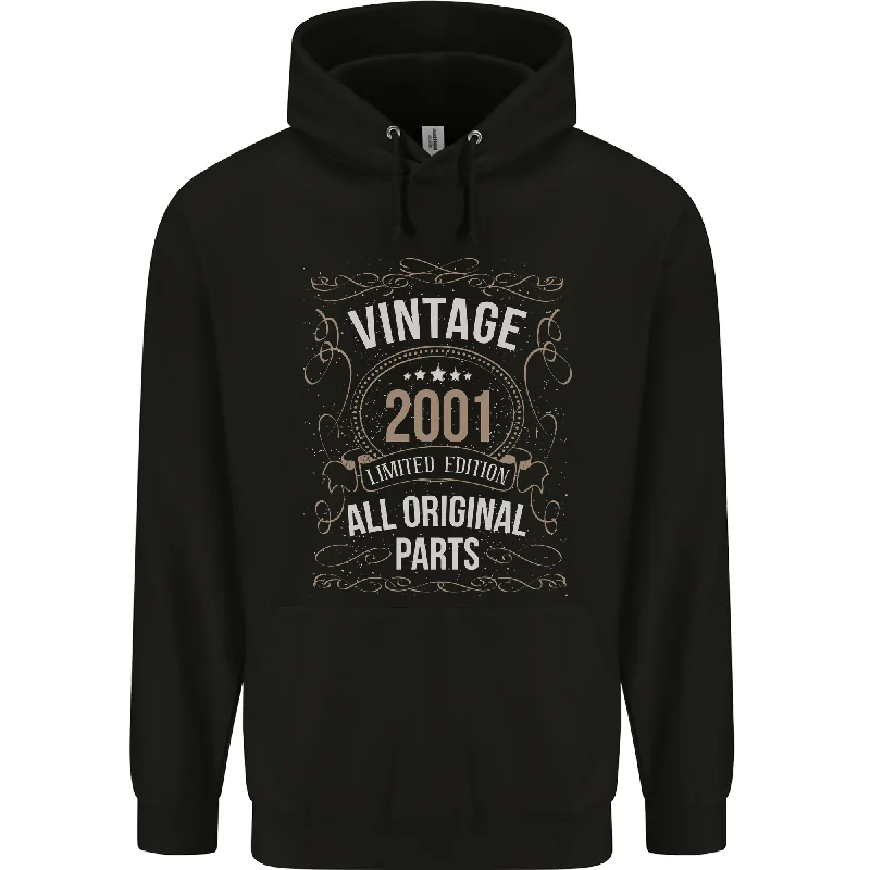 23rd Birthday Limited Edition 2001 Mens 80% Cotton Hoodie Hoodie with Gradient Ombre Colorful