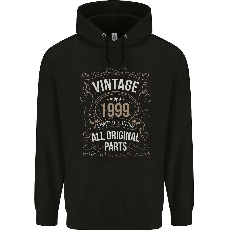25th Birthday Limited Edition 1999 Mens 80% Cotton Hoodie Hoodie with Set-In Sleeves Structured Classic