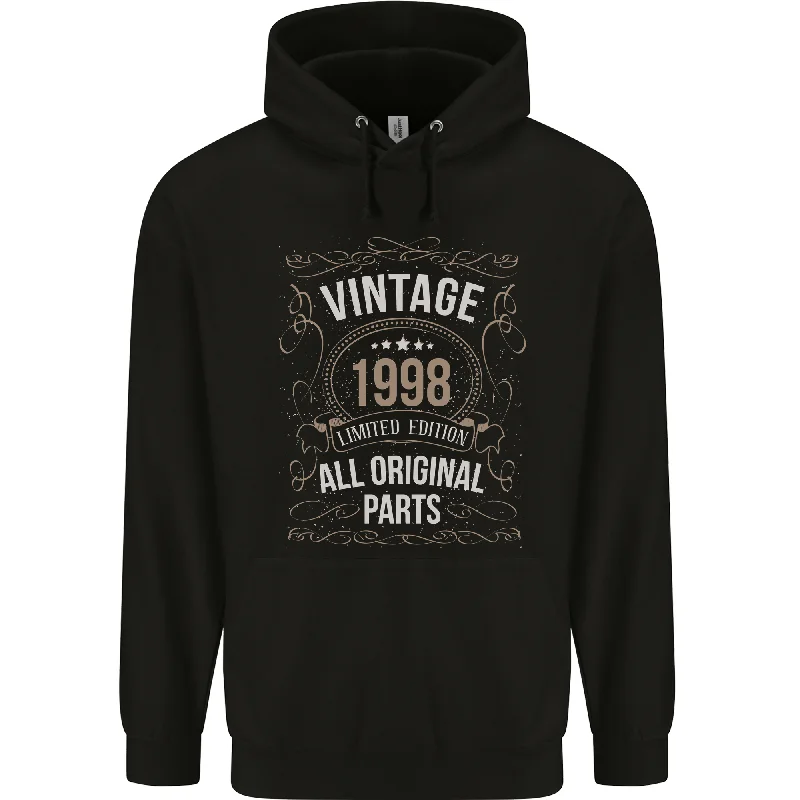 26th Birthday Limited Edition 1998 Mens 80% Cotton Hoodie Hoodie with Tie-Dye Psychedelic Retro