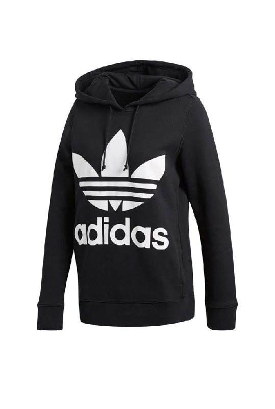 Adidas Trefoil Women's Hoodie Hoodie with Hem Raw Edge Edgy Unfinished