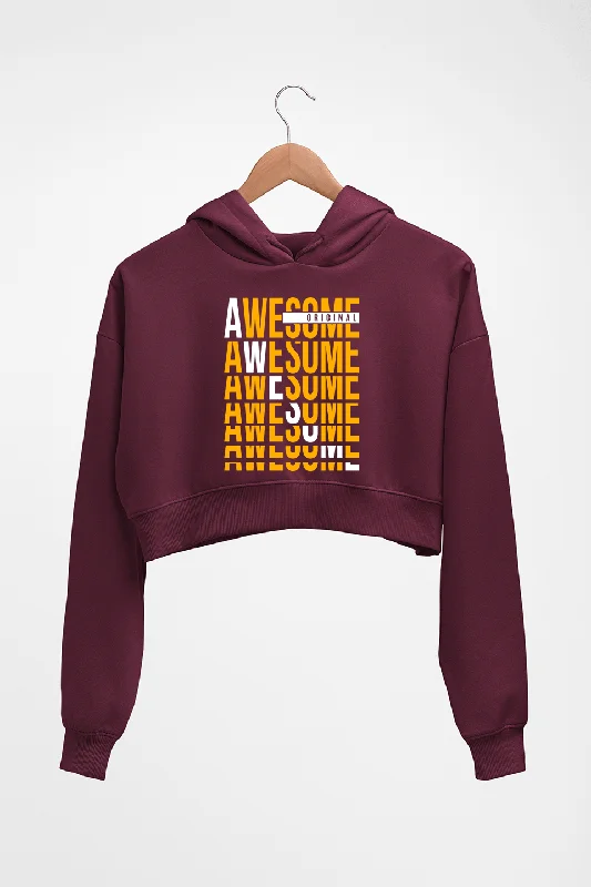 Awesome Crop HOODIE FOR WOMEN Hoodie with Tie-Dye Psychedelic Retro