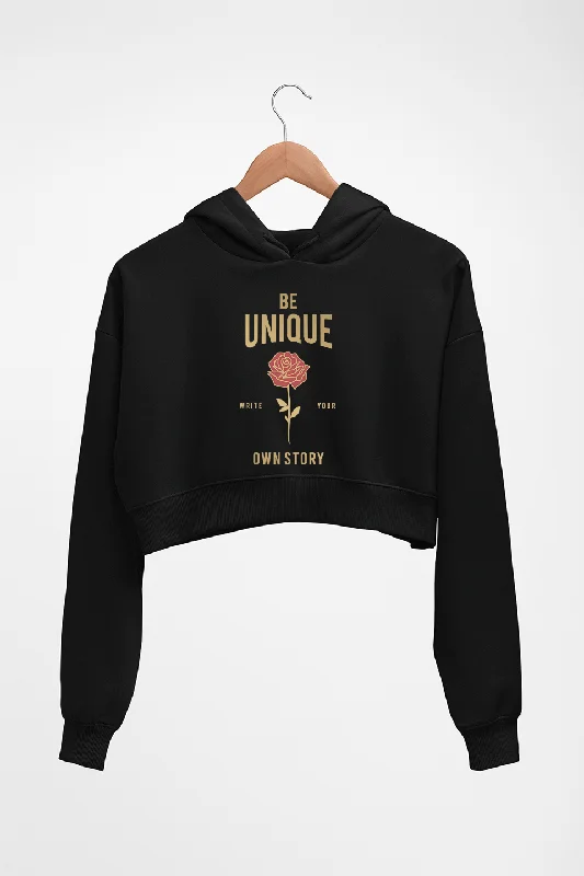 Be Unique Crop HOODIE FOR WOMEN Hoodie with Double Zipper Versatile Adjustable