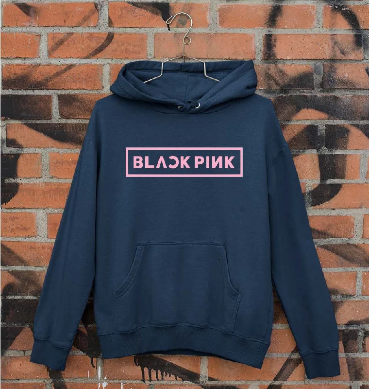 Black Pink Kpop Unisex Hoodie for Men/Women Hoodie with High Neck Warm Protective