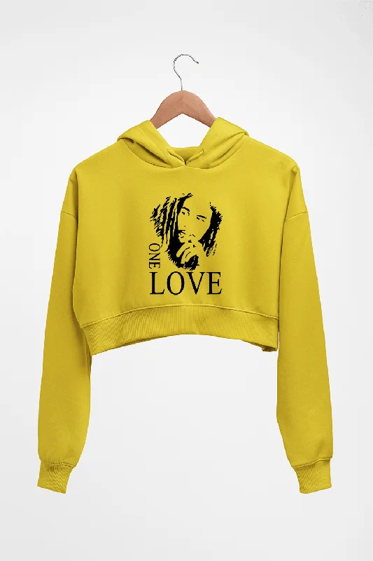 Bob Marley Crop HOODIE FOR WOMEN Hoodie with Slim Fit Tailored Modern