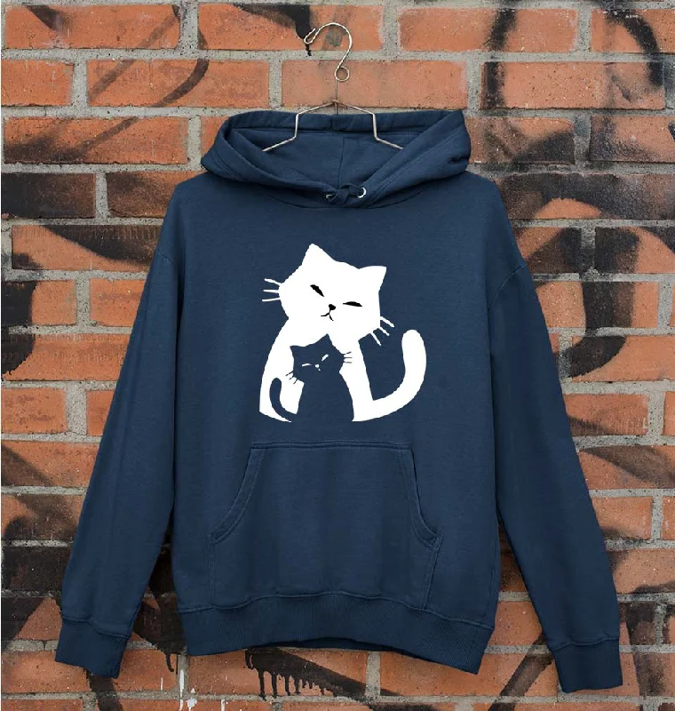 Cat Unisex Hoodie for Men/Women Hoodie with Zipper Placket Modern Functional