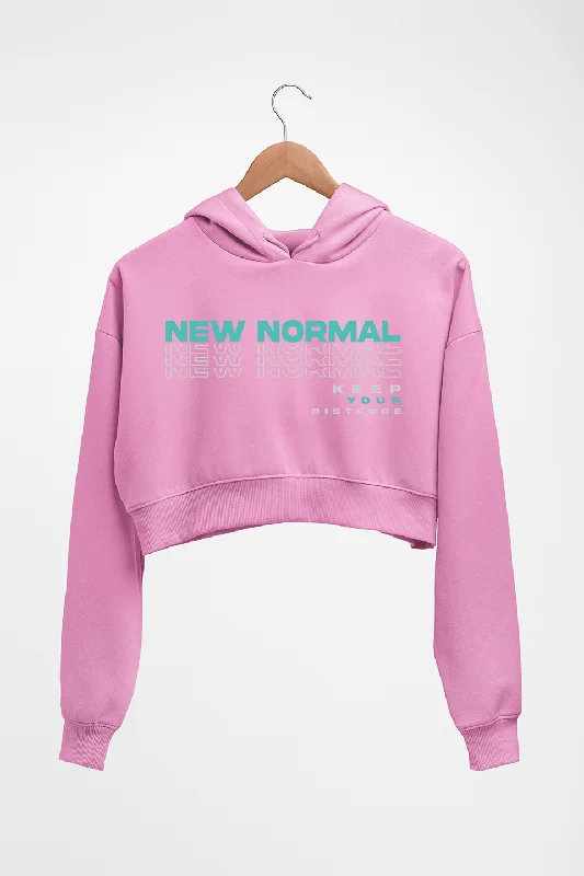 Corona New Normal Crop HOODIE FOR WOMEN Hoodie with Full-Zip Functional Layering