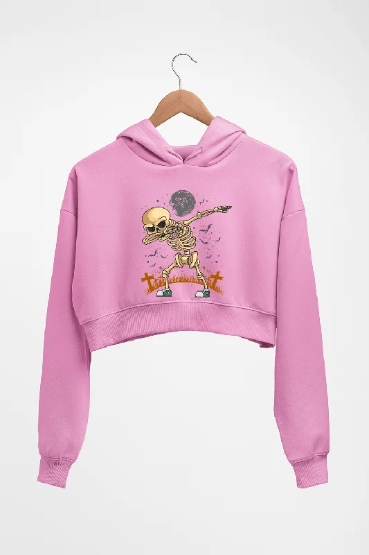 Dab Skull Crop HOODIE FOR WOMEN Cotton Hoodie Fleece Lining Warmth