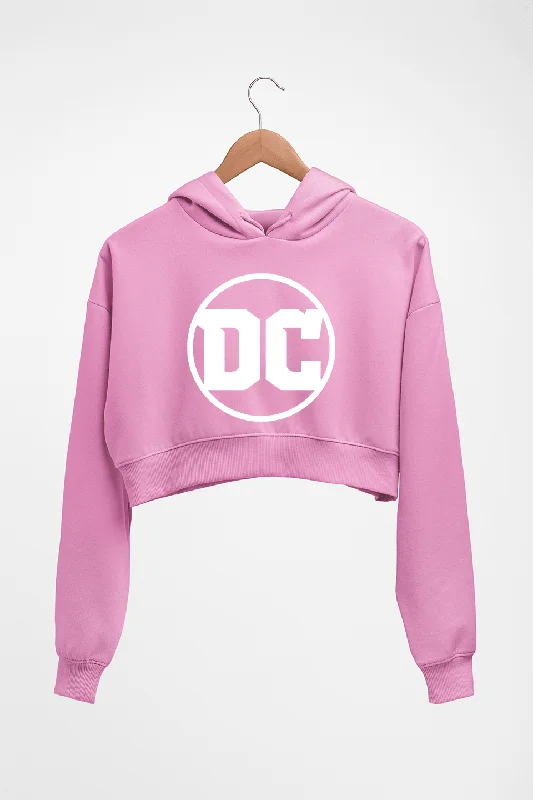 DC Crop HOODIE FOR WOMEN Hoodie with Side Slits Relaxed Casual