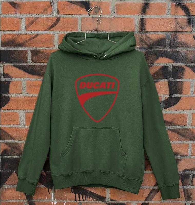Ducati Unisex Hoodie for Men/Women Hoodie with Back Slit Movement Comfort