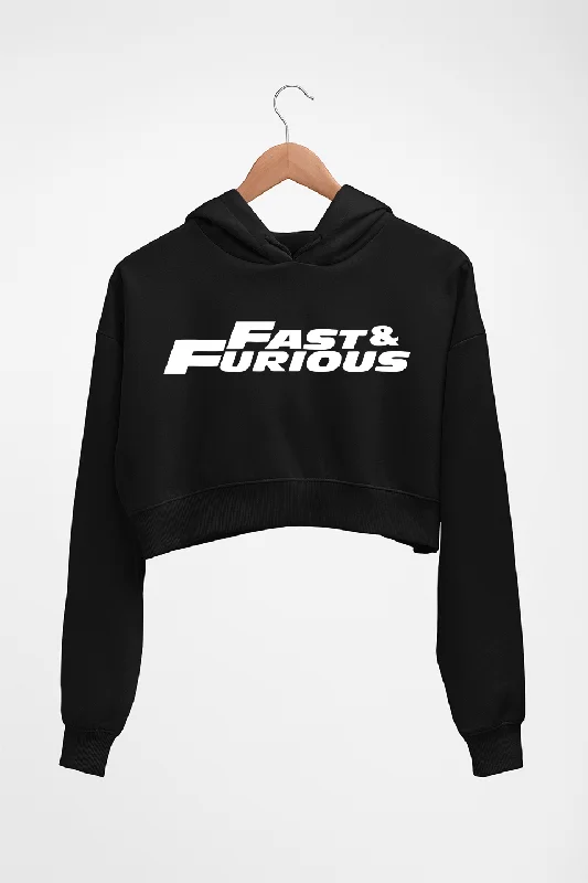 Fast & Furious Crop HOODIE FOR WOMEN Hoodie with Hem Drawcord Adjustable Customizable