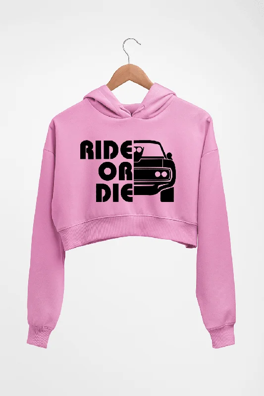 Fast & Furious Ride or Die Crop HOODIE FOR WOMEN Hoodie with Snap Buttons Easy Quick