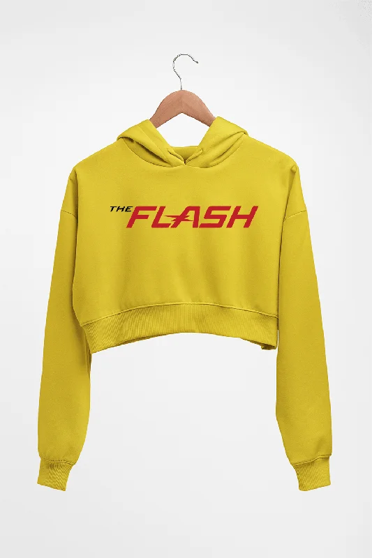 Flash Superhero Crop HOODIE FOR WOMEN Hoodie with Embroidery Detailed Premium