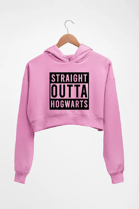 Harry Potter Hogwarts Crop HOODIE FOR WOMEN Hoodie with Turtle Neck Cozy Winter