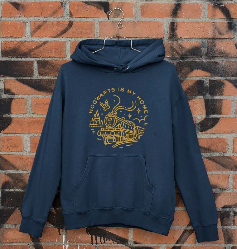 Harry Potter Hogwarts Unisex Hoodie for Men/Women Hoodie with Raw Hem Edgy Unfinished