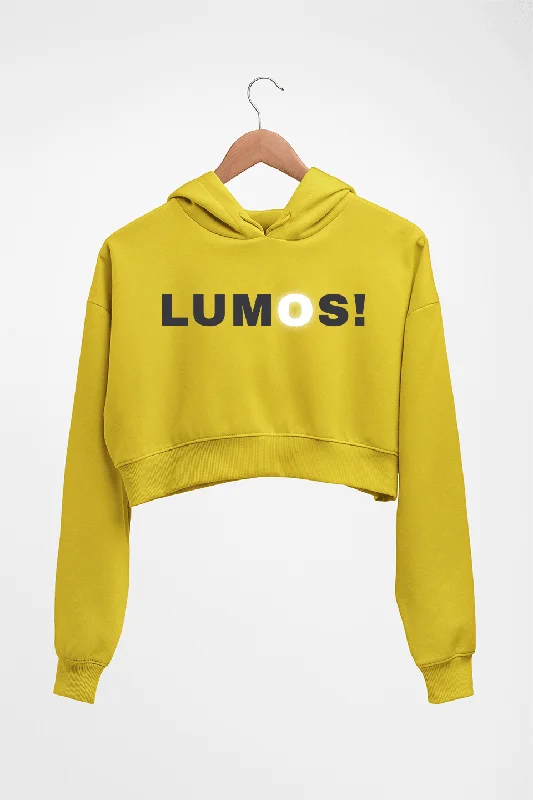 Harry Potter Lumos Crop HOODIE FOR WOMEN Hoodie with Drawstring Waist Adjustable Fitted