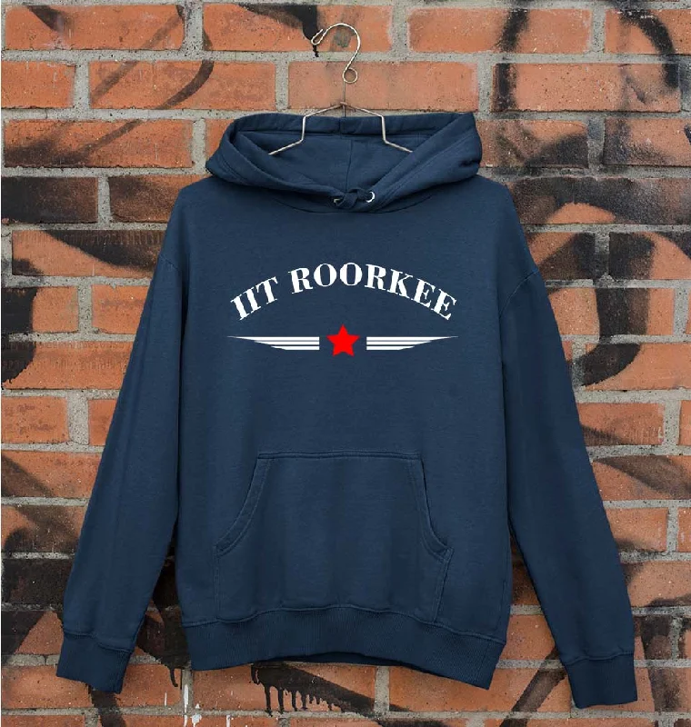 IIT Roorkee Unisex Hoodie for Men/Women Hoodie with Strings Custom Fit Adjustable