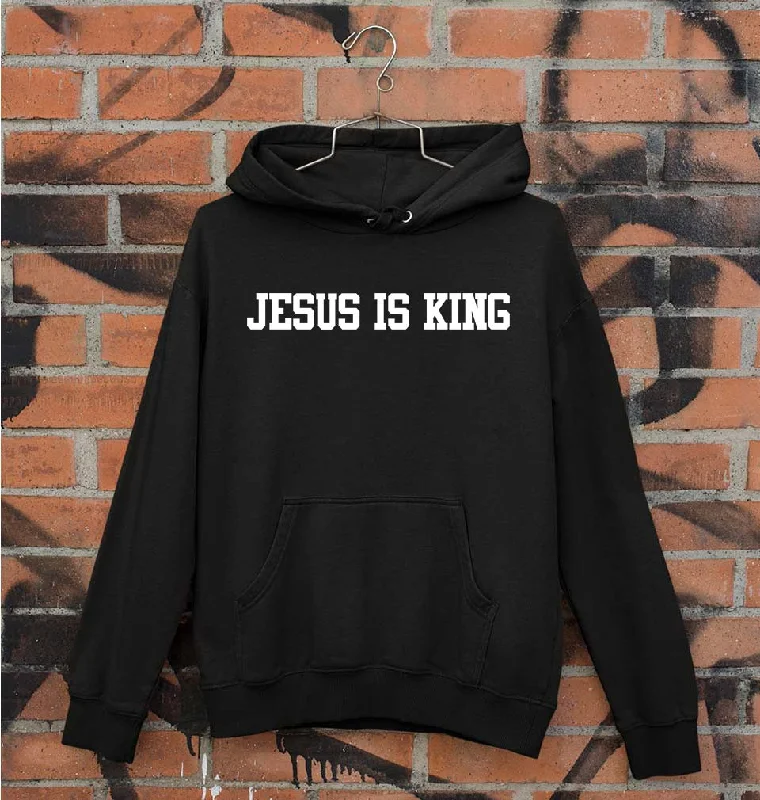 Jesus is King Unisex Hoodie for Men/Women Hoodie with Metallic Shiny Futuristic