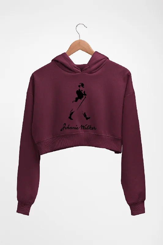 Johnnie Walker Crop HOODIE FOR WOMEN Oversized Hoodie Comfort Casual