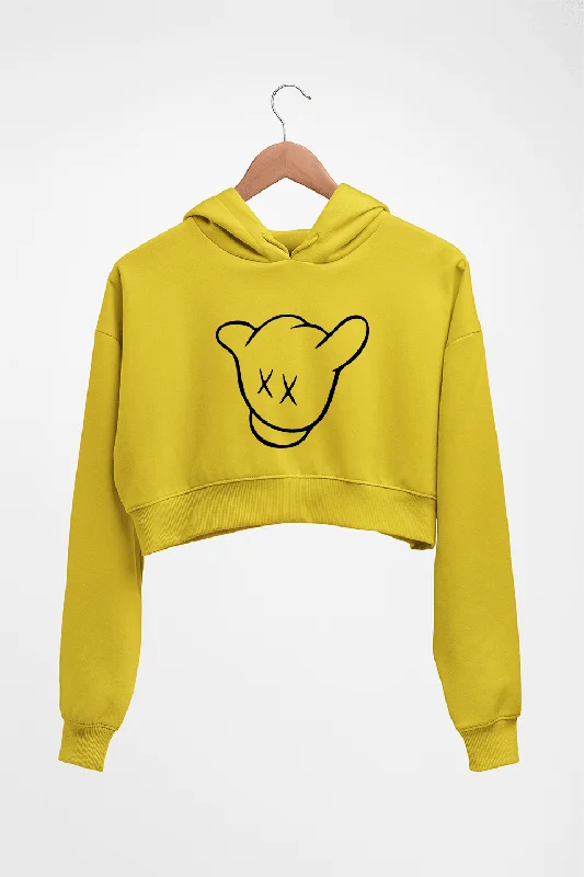 Kaws Crop HOODIE FOR WOMEN Hoodie with Button Classic Timeless