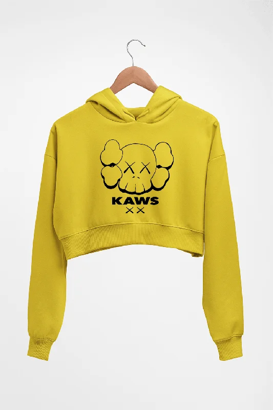 Kaws Crop HOODIE FOR WOMEN Hoodie with Lace Feminine Delicate