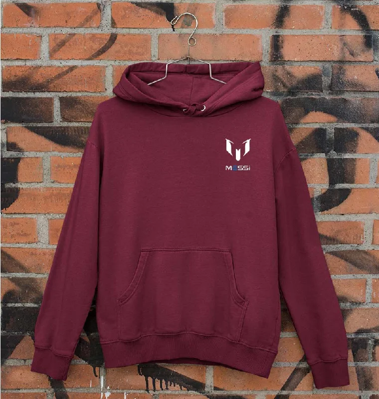 Messi New Logo Unisex Hoodie for Men/Women Hoodie with Mock Neck Collared Structured