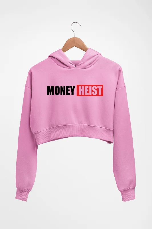 Money Heist Crop HOODIE FOR WOMEN Hoodie with Tie-Dye Psychedelic Retro