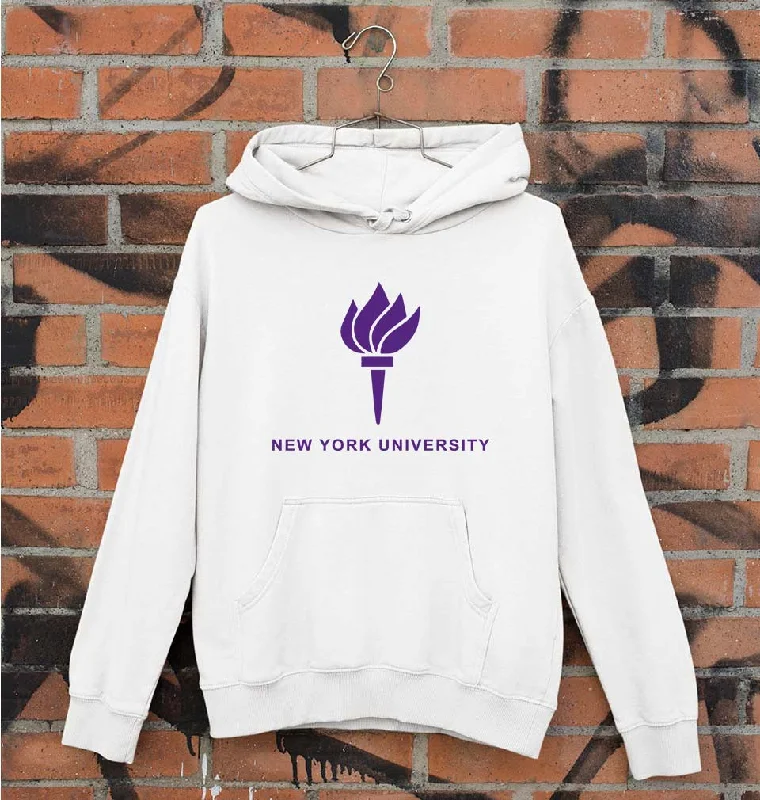 New York University Unisex Hoodie for Men/Women Hoodie with Pocket Utility Practical