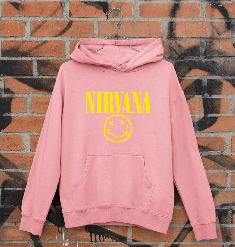 Nirvana Unisex Hoodie for Men/Women Hoodie with Velcro Closure Adjustable Secure