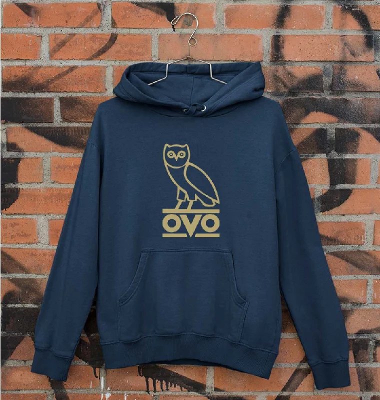 OVO Unisex Hoodie for Men/Women Hoodie with Hem Applique Textured Unique