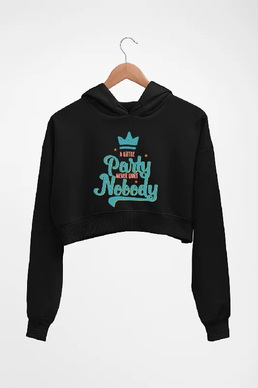 Party Crop HOODIE FOR WOMEN Cotton Hoodie Fleece Lining Warmth