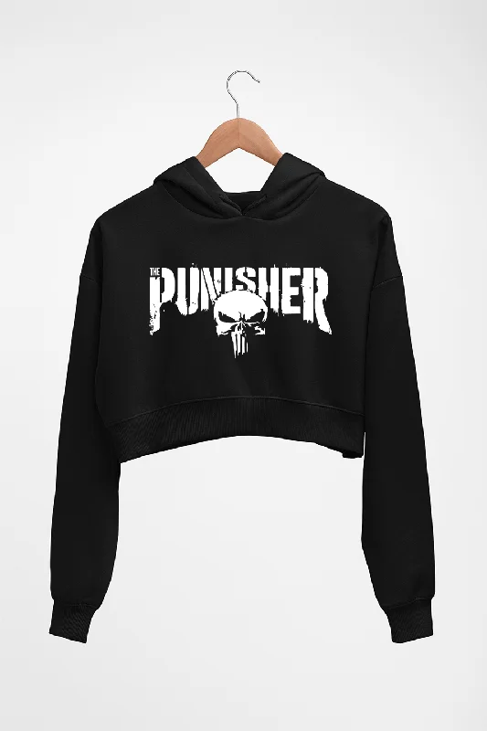 Punisher Crop HOODIE FOR WOMEN Oversized Hoodie Comfort Casual
