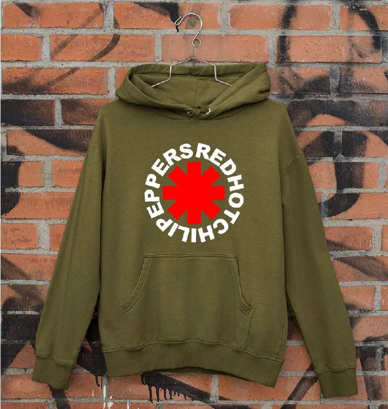 Red Hot Chili Peppers Unisex Hoodie for Men/Women Hoodie with Exposed Zipper Edgy Industrial