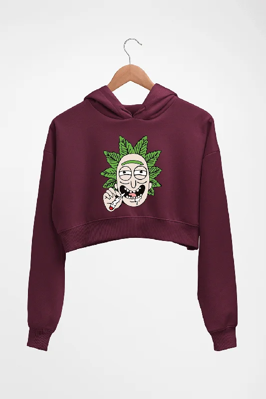 Rick and Morty Crop HOODIE FOR WOMEN Hoodie with Fur Luxurious Winter