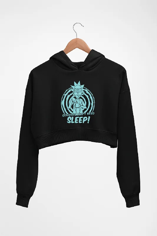 Rick and Morty Crop HOODIE FOR WOMEN Hoodie with Pastel Soft Subtle