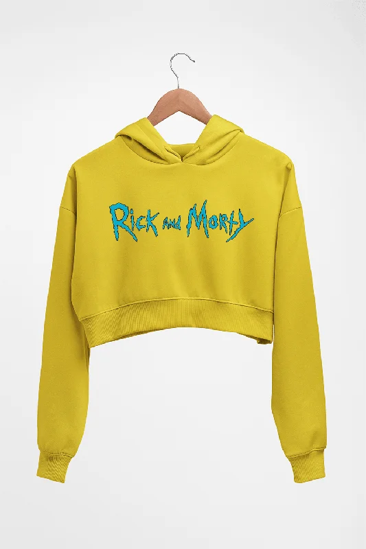 Rick and Morty Crop HOODIE FOR WOMEN Hoodie with Thumb Holes Functional Cozy