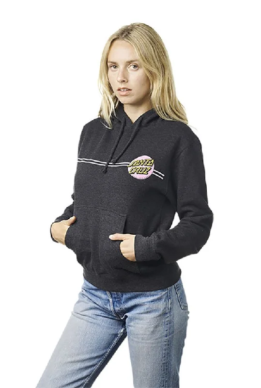 Santa Cruz Other Dot Pullover Hooded Sweatshirt Hoodie with Hem Contrast Bold Stylish