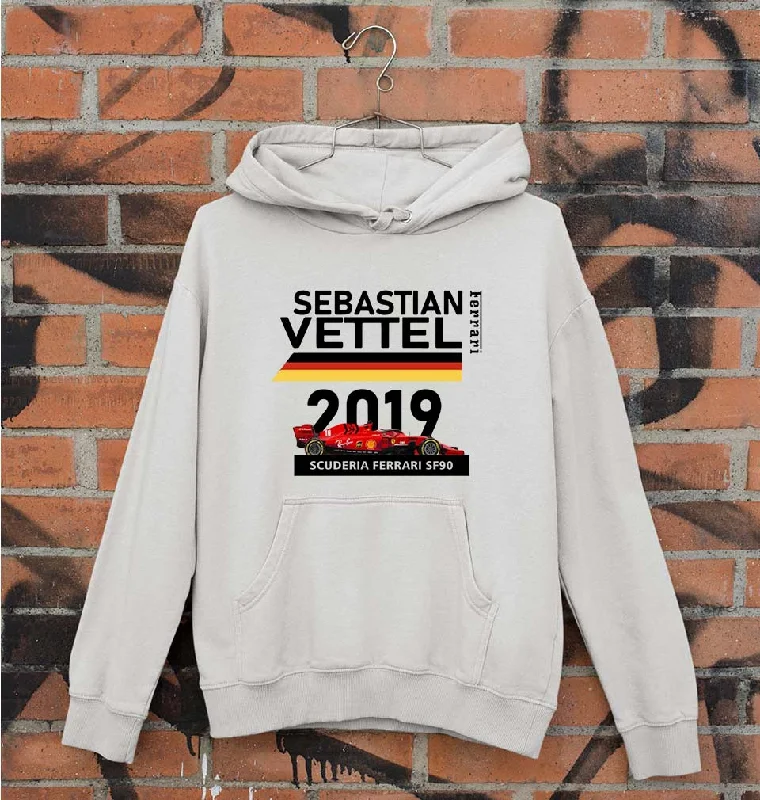Sebastian Vettel F1 Ferrari Unisex Hoodie for Men/Women Hoodie with Rhinestones Sparkly Elegant