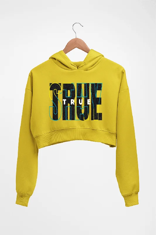 Stay True Crop HOODIE FOR WOMEN Hoodie with Magnetic Closure Innovative Modern