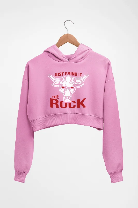 The Rock Crop HOODIE FOR WOMEN Hoodie with Drop Shoulder Relaxed Streetwear