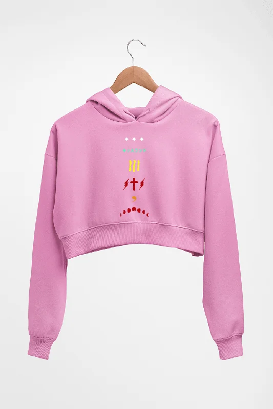The Weeknd Crop HOODIE FOR WOMEN Hoodie with Hidden Zipper Minimalist Clean