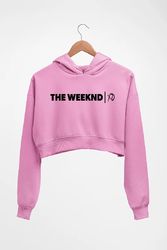 The Weeknd Crop HOODIE FOR WOMEN Hoodie with Snap Buttons Easy Quick