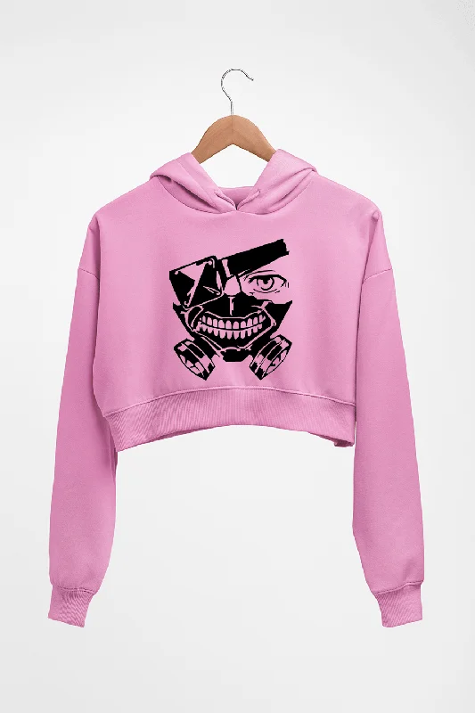 Tokyo Ghoul Crop HOODIE FOR WOMEN Hoodie with Mock Neck Collared Structured